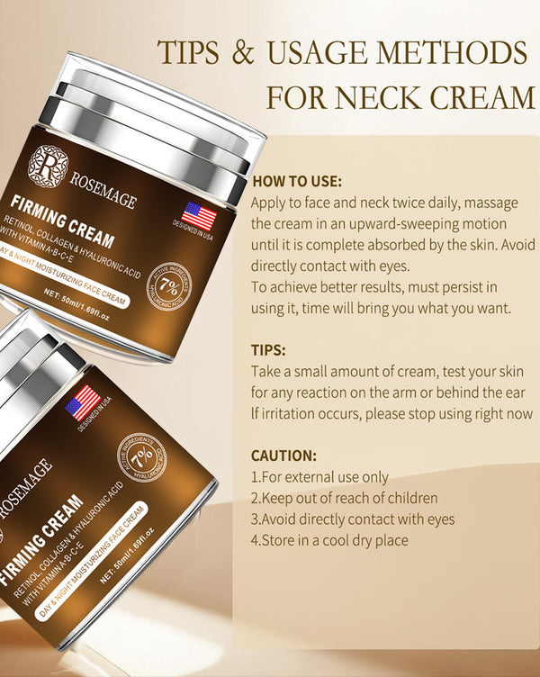 Retinol Collagen & Hyaluronic Acid Anti-Aging & Wrinkle Moisturizer Firming Face Cream