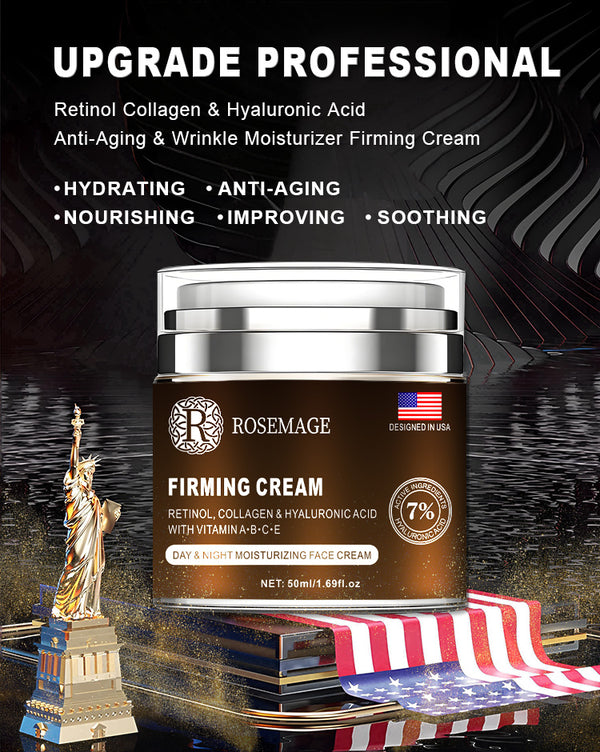 Retinol Collagen & Hyaluronic Acid Anti-Aging & Wrinkle Moisturizer Firming Face Cream